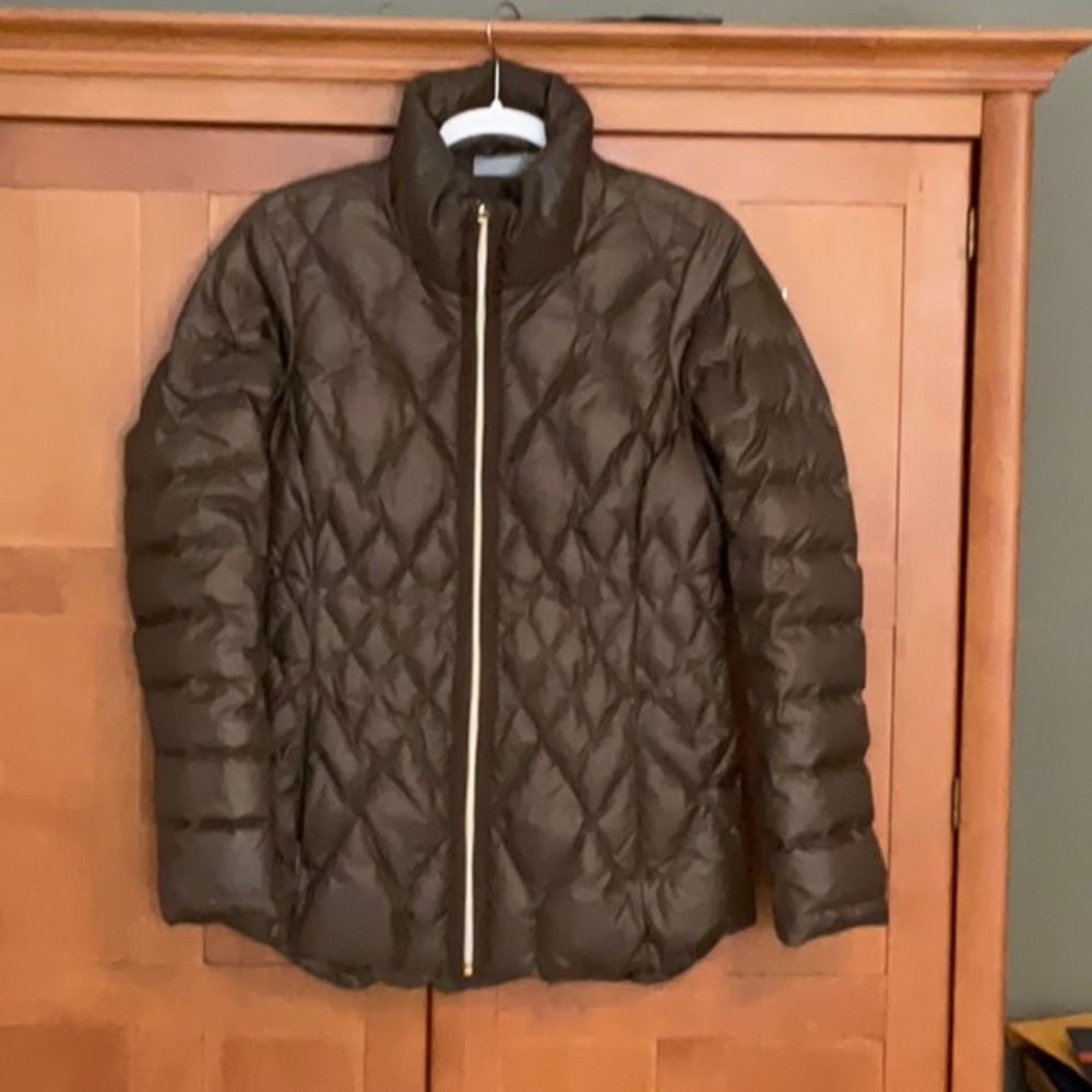 Athleta Dark olive green winter down jacket, size small